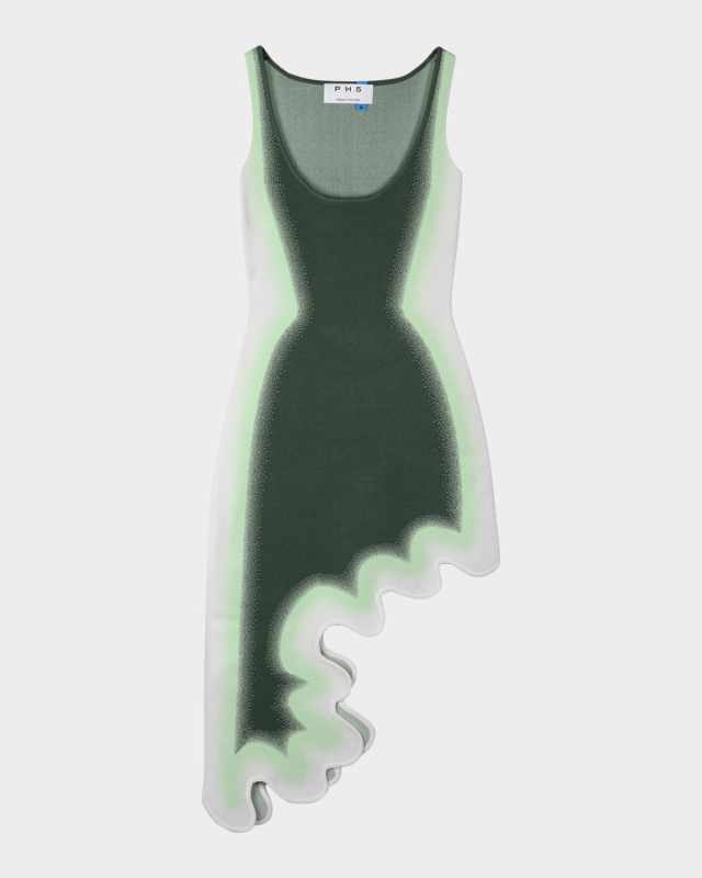 Aster Reversible Asymmetric Wavy Dress
